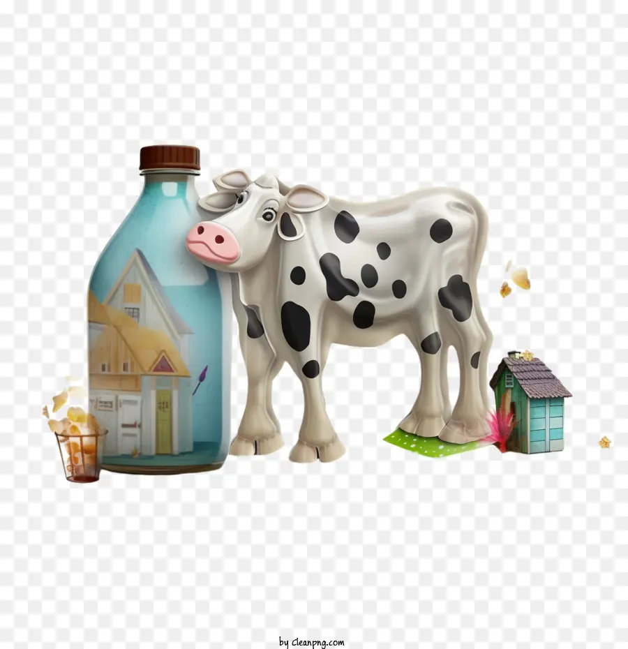 Cow，Leite PNG