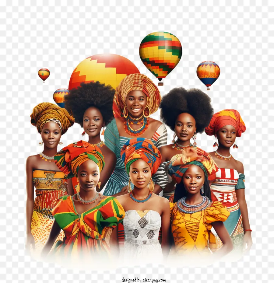 Dia Da áfrica，Colorido PNG
