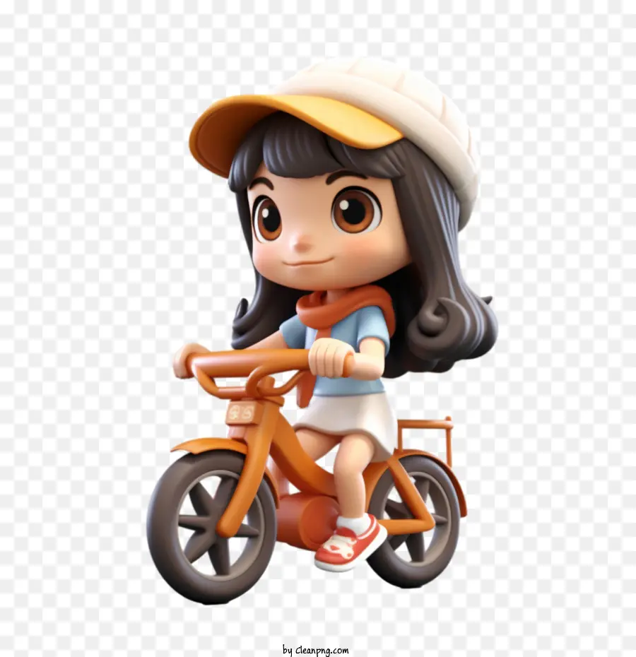 Andar De Bicicleta，Little Girl PNG
