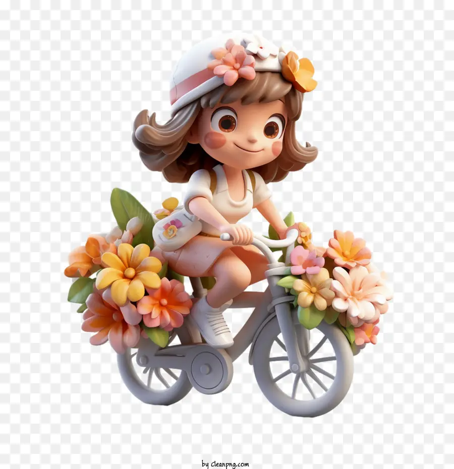 Andar De Bicicleta，Little Girl PNG