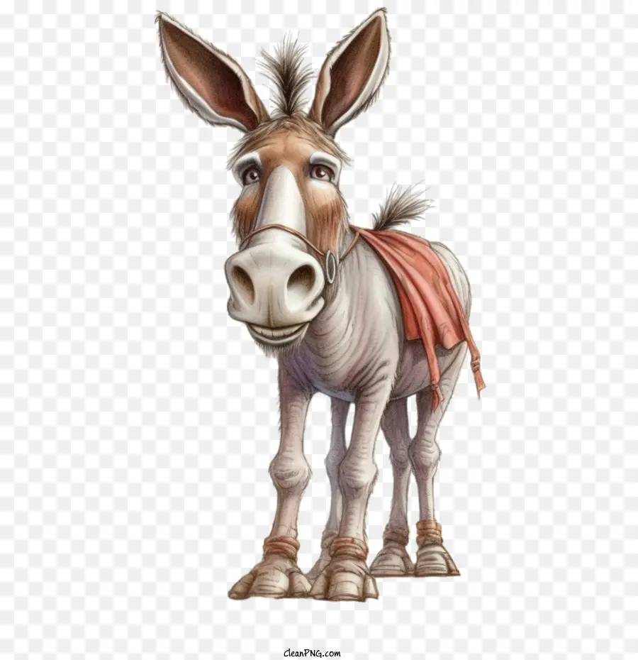 Burro，Burro De Desenho Animado PNG