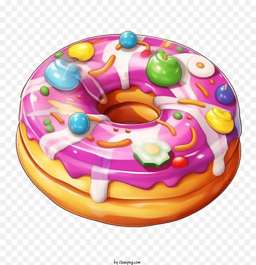 Rosquinha，Rosquinha Colorida PNG