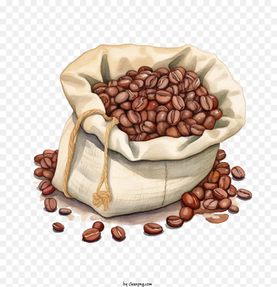 Grãos De Café，Bolsa PNG