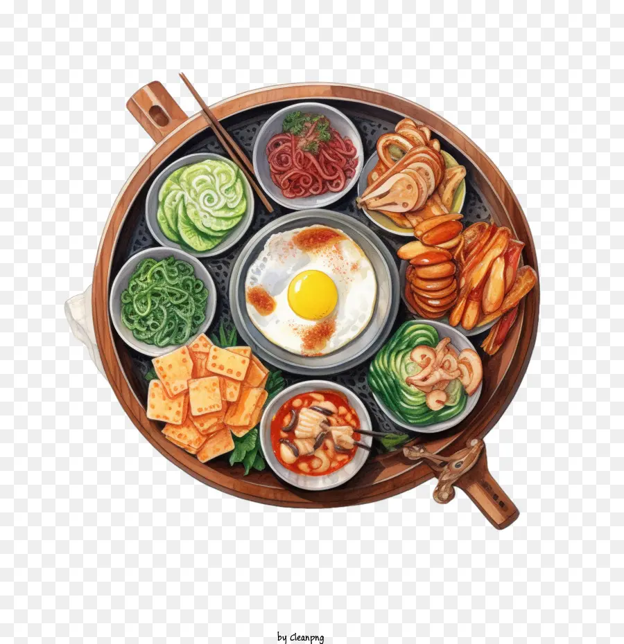 Comida Coreana，Cozinha Coreana PNG
