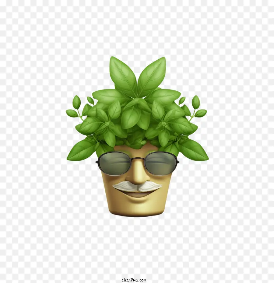 Erva，Rosto De Vaso De Planta PNG