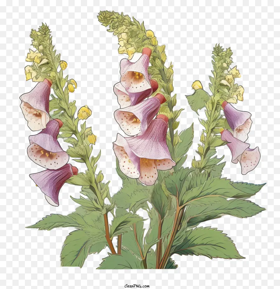 Flor De Foxglove，Digitalis PNG