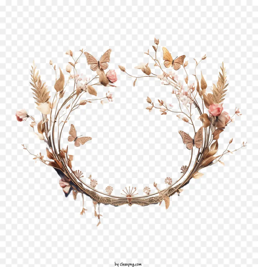 Coroa De Casamento，Flores PNG
