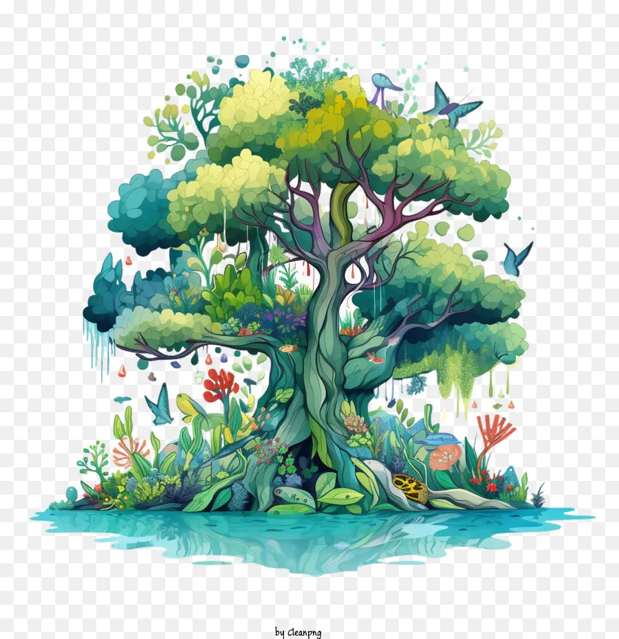 Resumo Da árvore，árvore Grande PNG