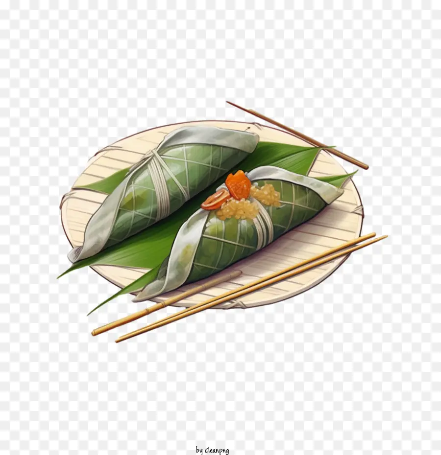 Zongzi，Comida Asiática PNG