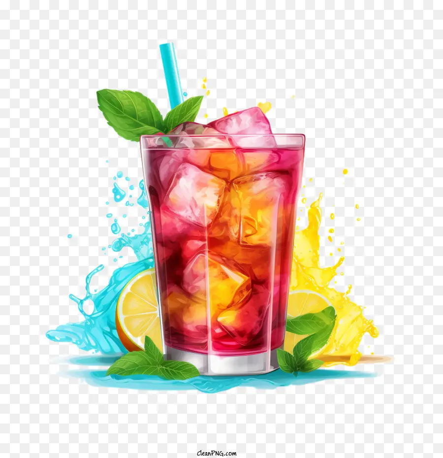 Ice Tea，Verão Bebida PNG