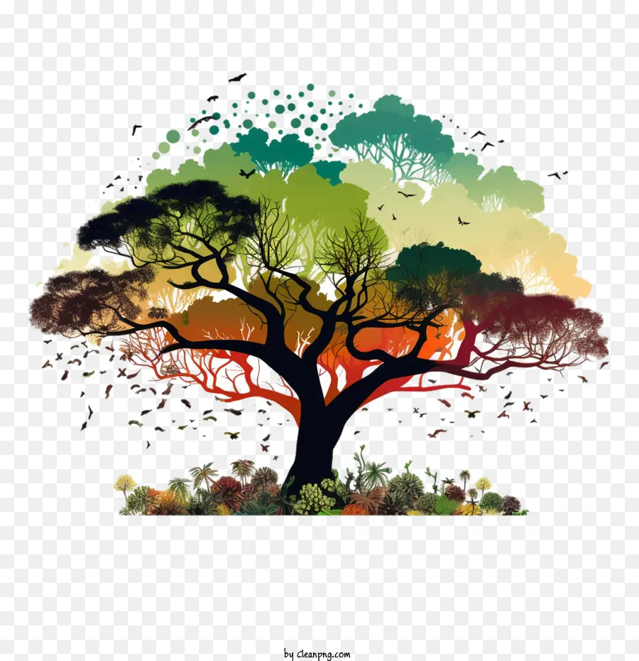 Resumo Da árvore，árvore Grande PNG