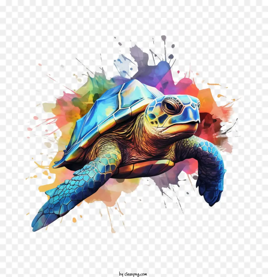 Turtle，Aquarela PNG