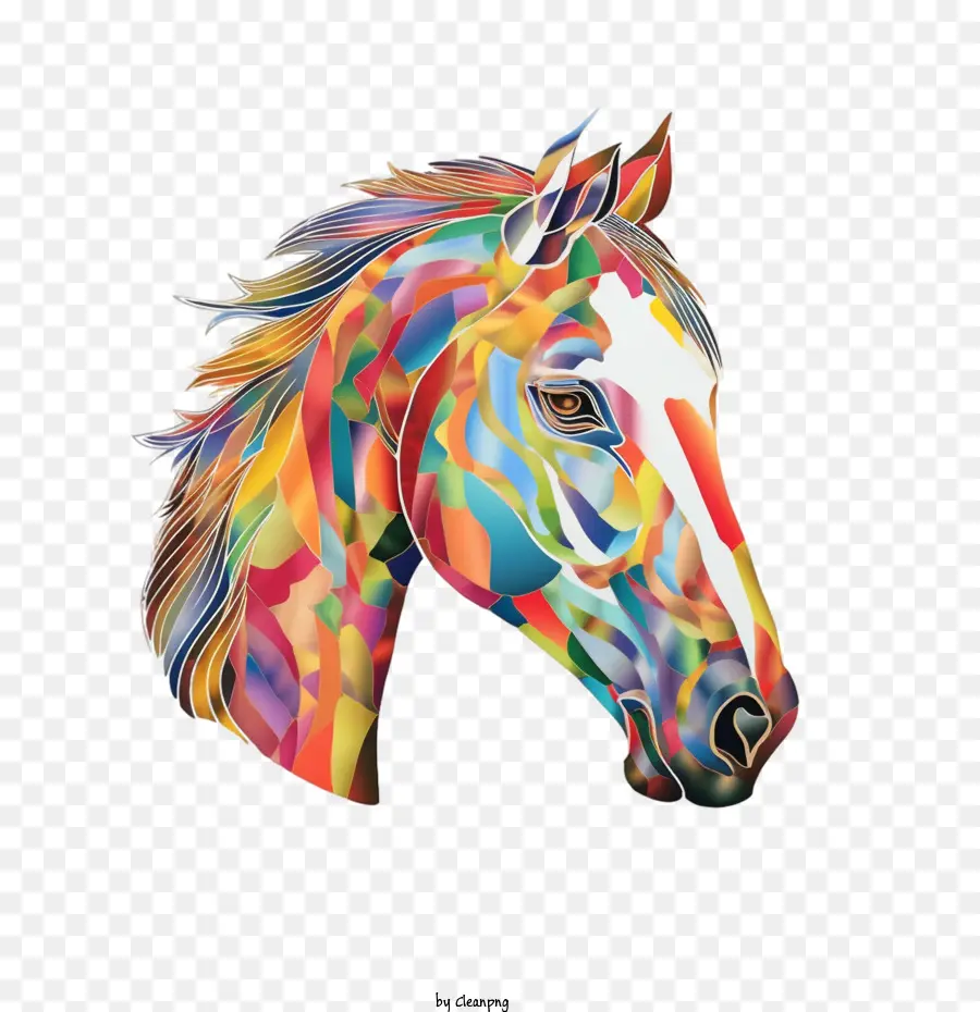 Cavalo，Colorido PNG