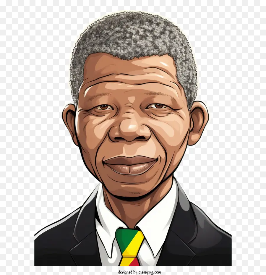 Nelson Mandela，Cartoon PNG