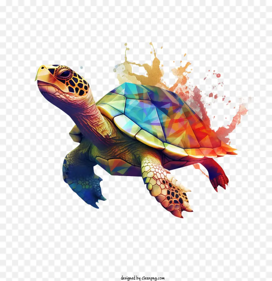 Turtle，Aquarela PNG