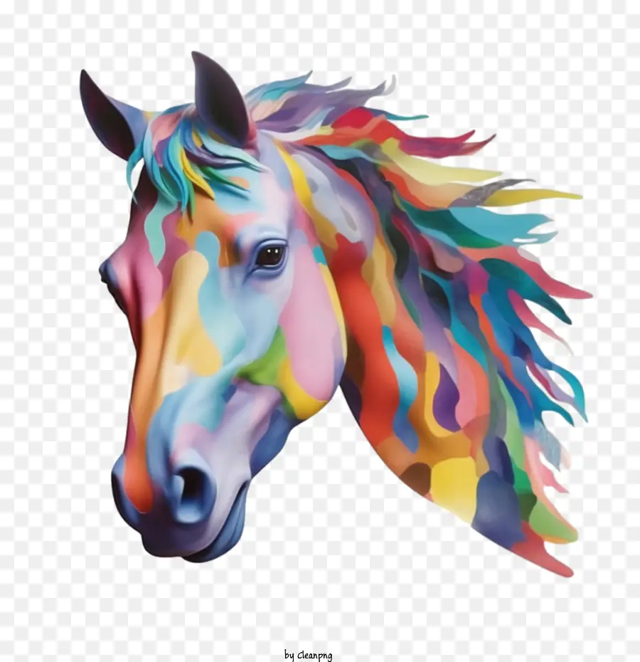 Cavalo，Colorido PNG