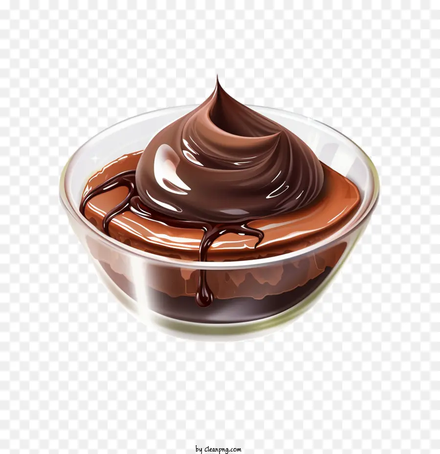 Pudim De Chocolate，Sobremesa De Chocolate PNG