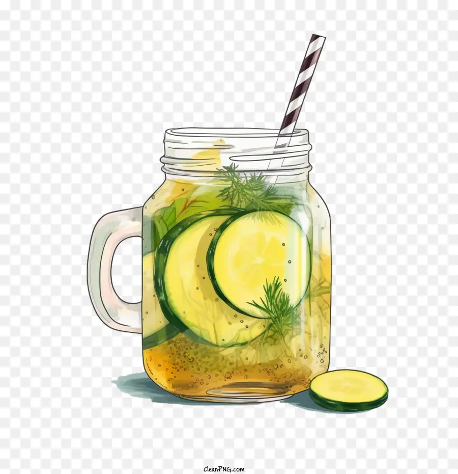 Bebida De Limonada，Bebida De Pepino PNG