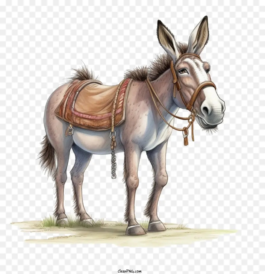 Cartoon Burro，Burro PNG