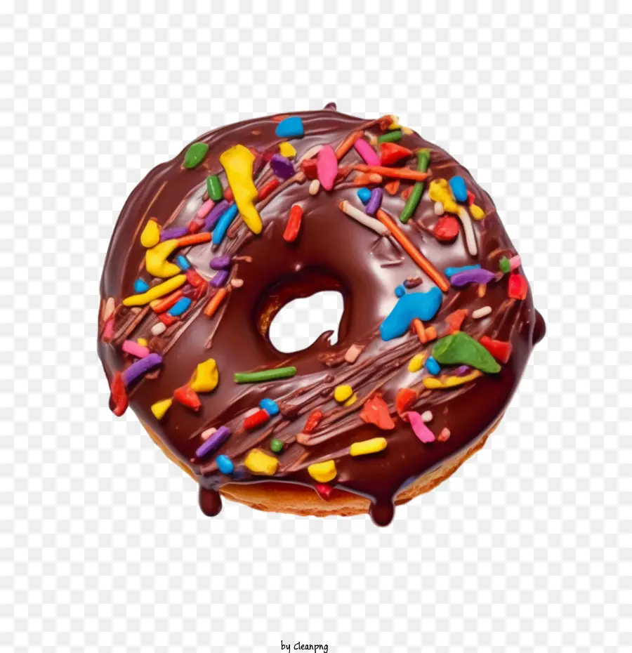 Donut De Chocolate，Donut PNG