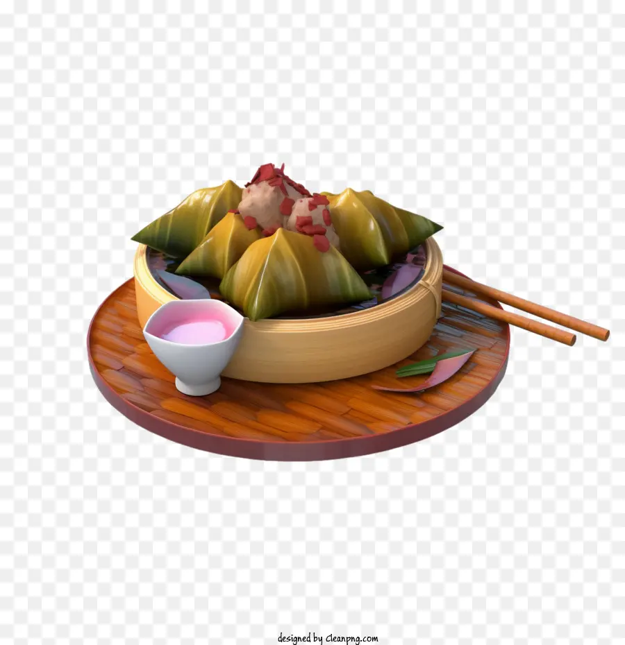 Comida Asiática，Dumpling PNG