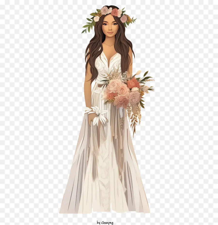 Vestido De Noiva，Vestido De Noiva De Arte De Papel PNG