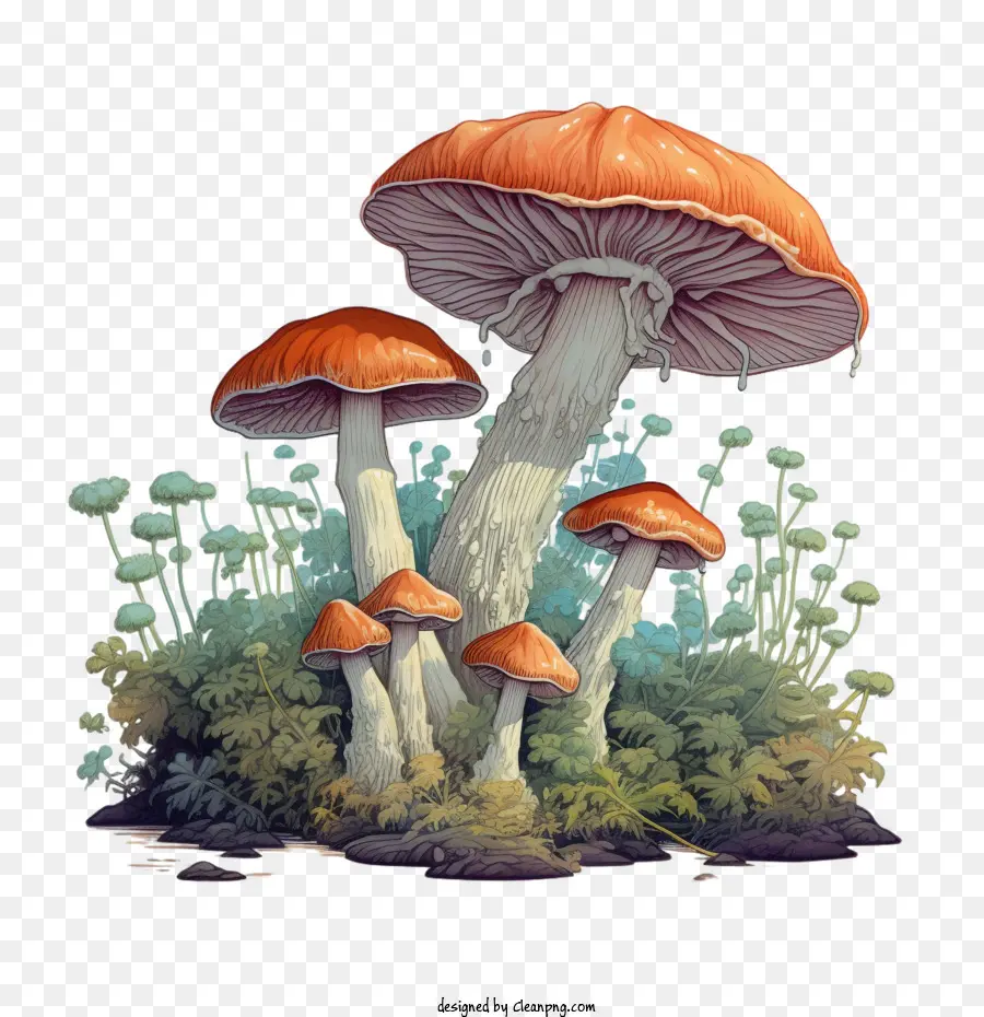 Cogumelos，Vermelho PNG