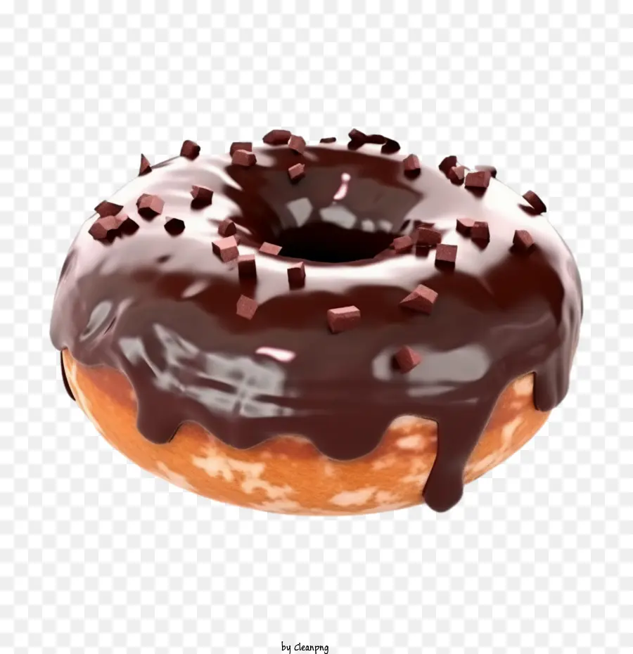 Donut De Chocolate，Donut PNG