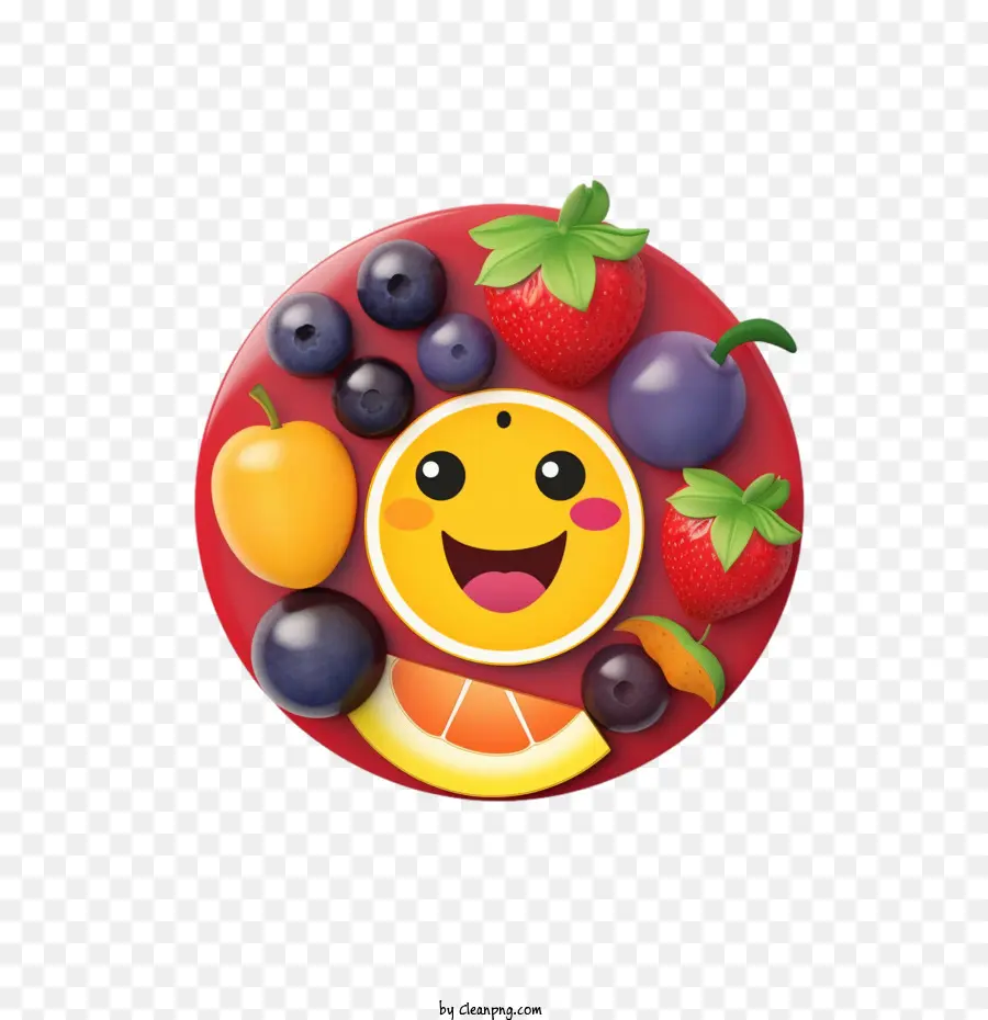 Fruto Emoji，Sorriso PNG