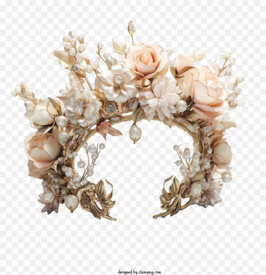 Coroa De Casamento，Floral PNG