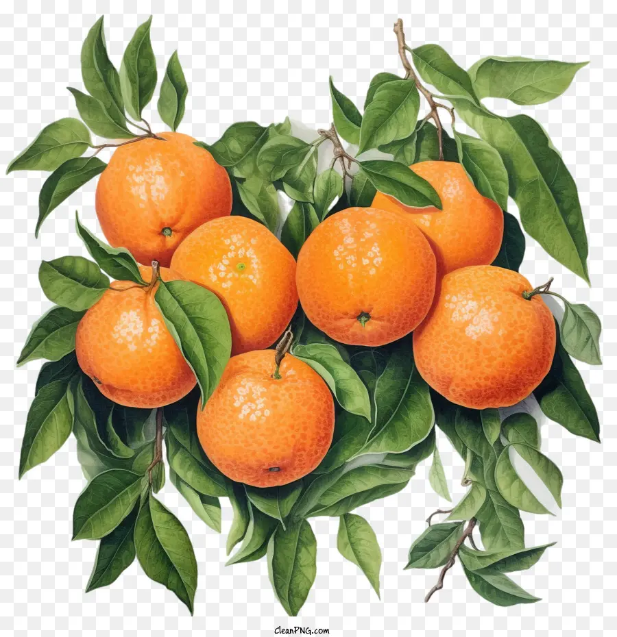 Mandarins，Frutas PNG