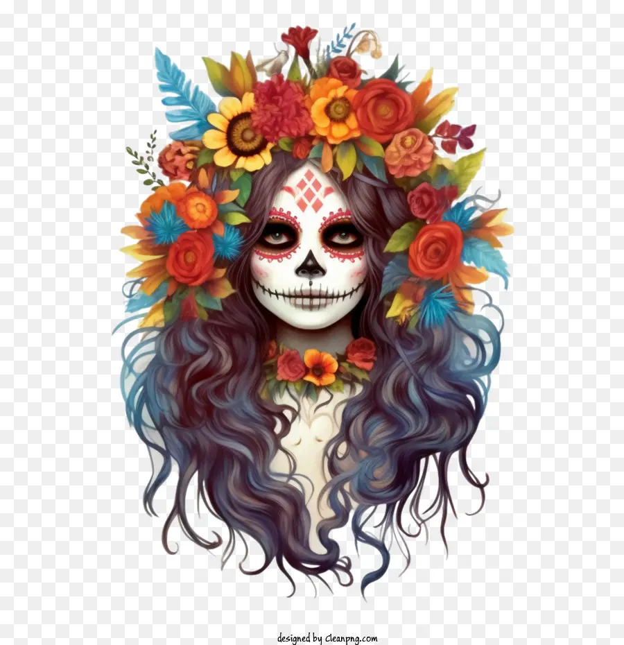 Skelita Calaveras，Açúcar Crânio PNG