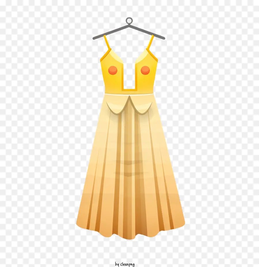 Vestido，Vestido Laranja PNG