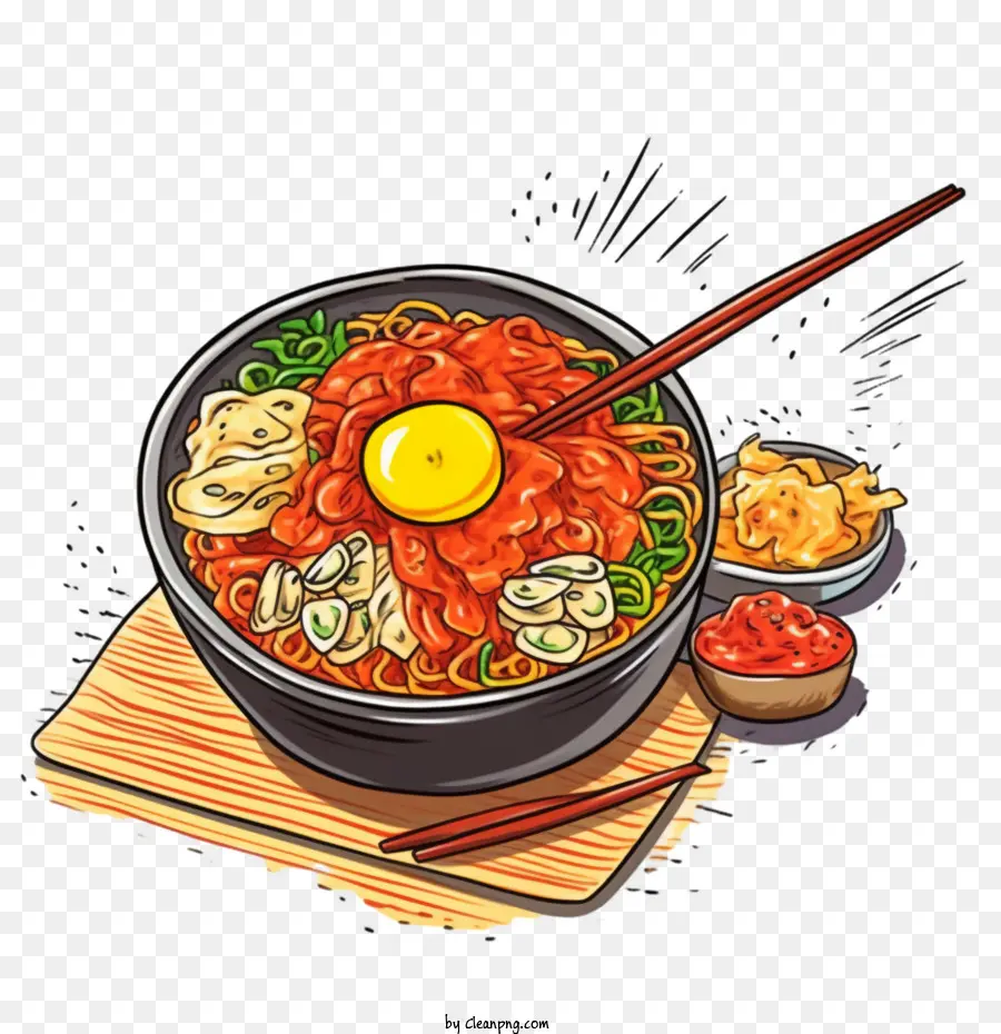 Comida Coreana，O Coreano Macarrão PNG