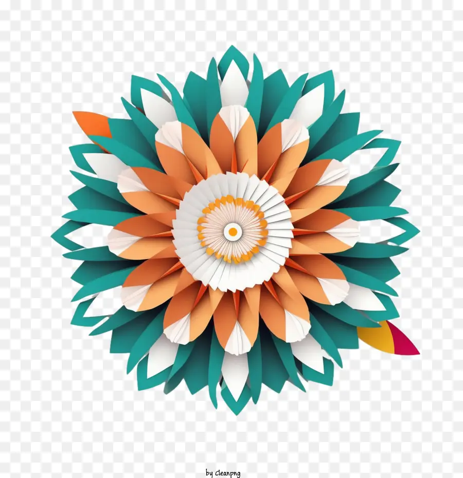 Indian Flag，Flor De Papel PNG