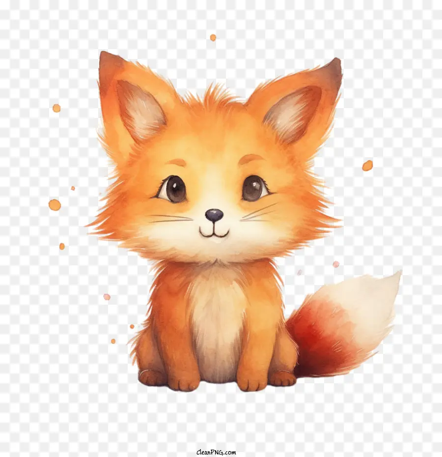 Fox，Aquarela Fox PNG