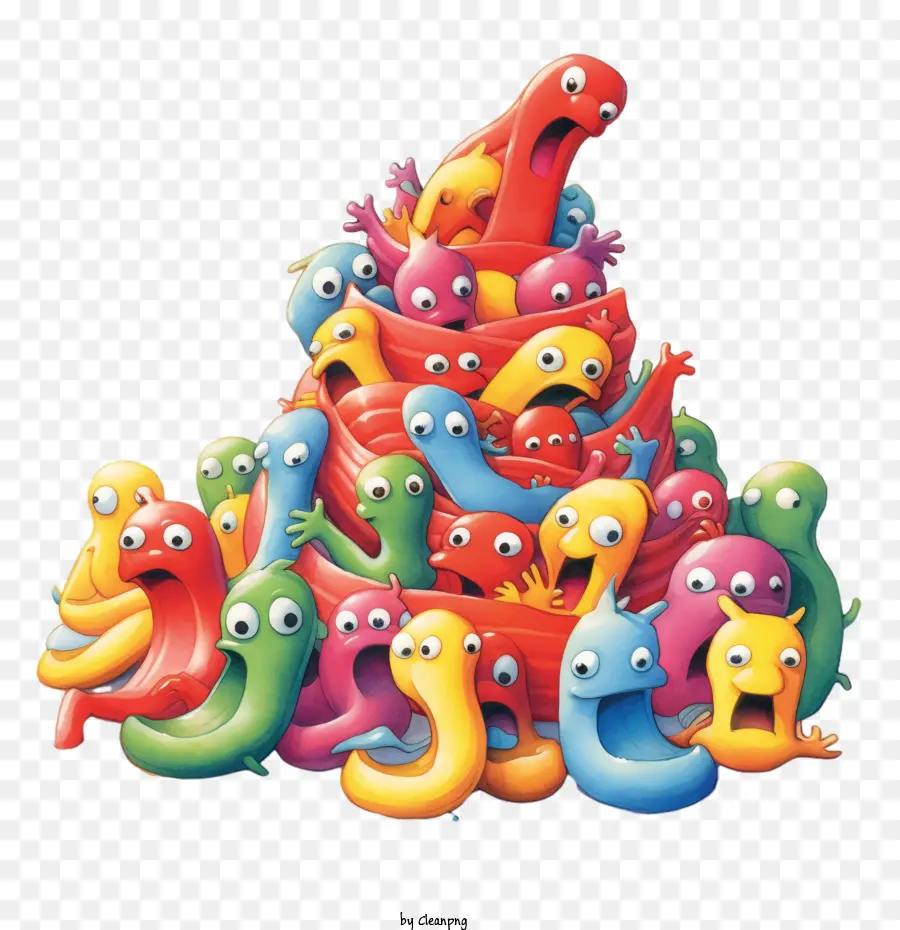 Gummy Worms，Worms Gummi PNG