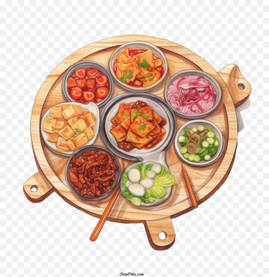 Comida Coreana，Cozinha Coreana PNG