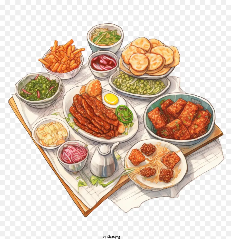 Comida Coreana，Comida PNG