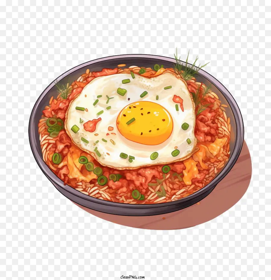 Comida Coreana，Arroz Frito PNG