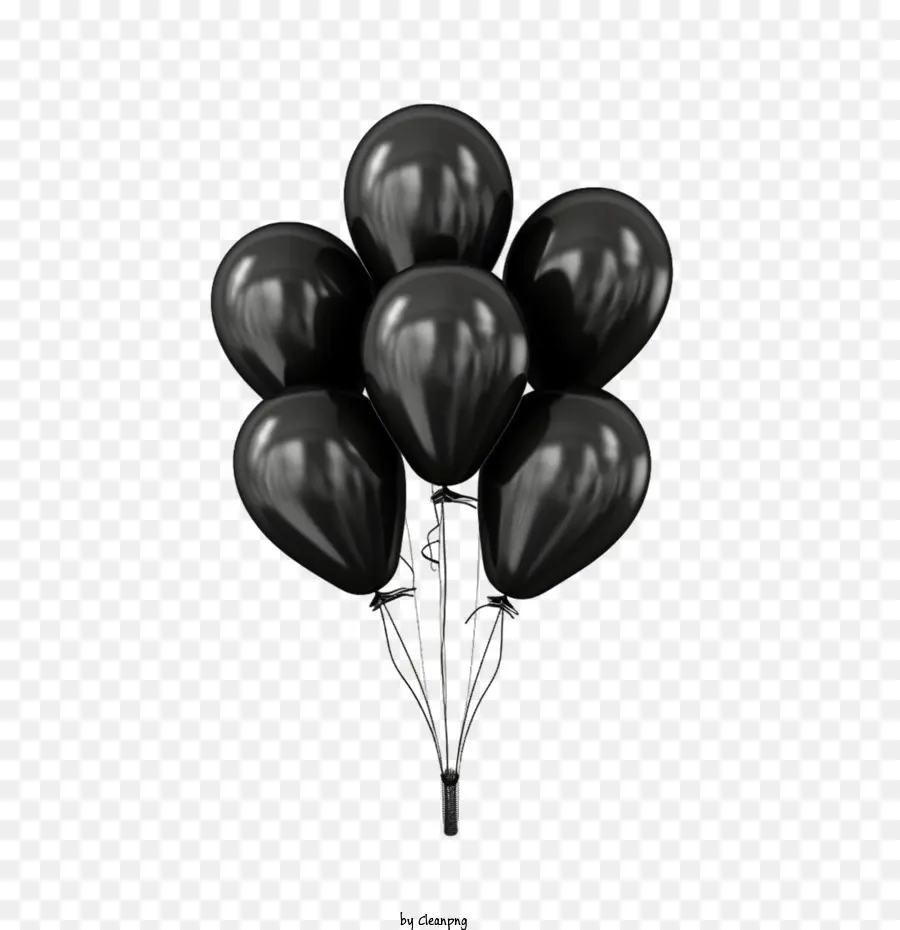Balões Pretos，Balões PNG