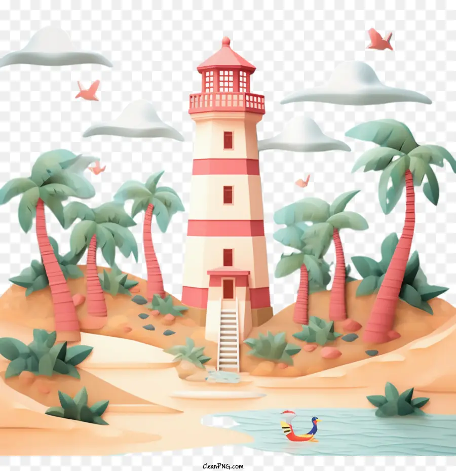 Lighthouse，Areia PNG