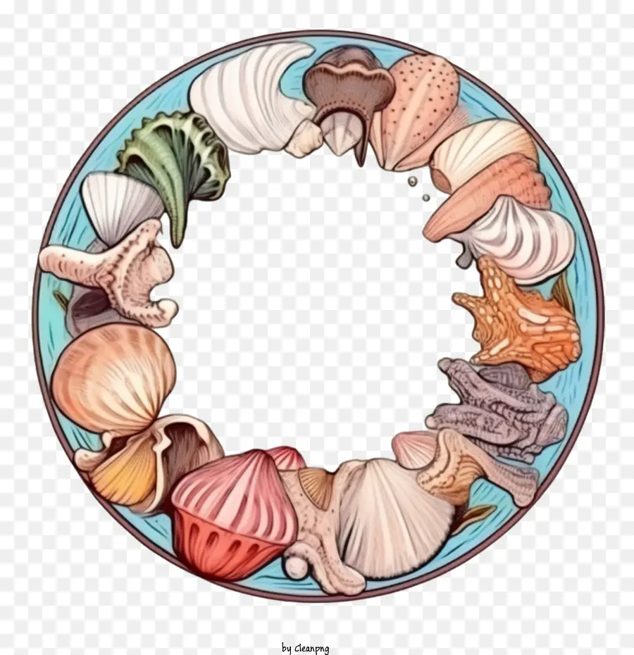 Seashell Quadro，Quadro De Praia PNG