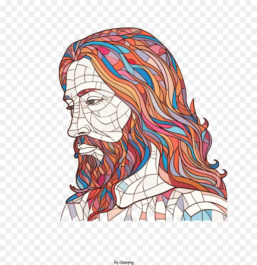 Jesus，Colorido PNG
