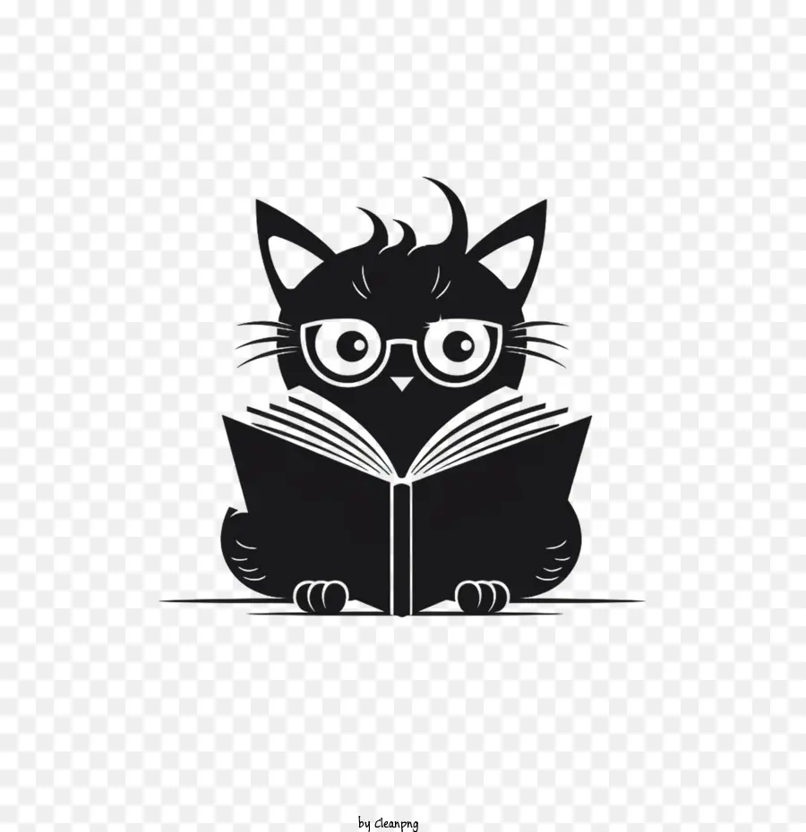 Livro De Leitura De Gato，Gato PNG