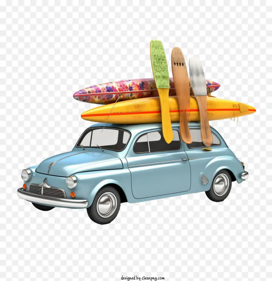 Retro Automóvel，Prancha De Surf PNG
