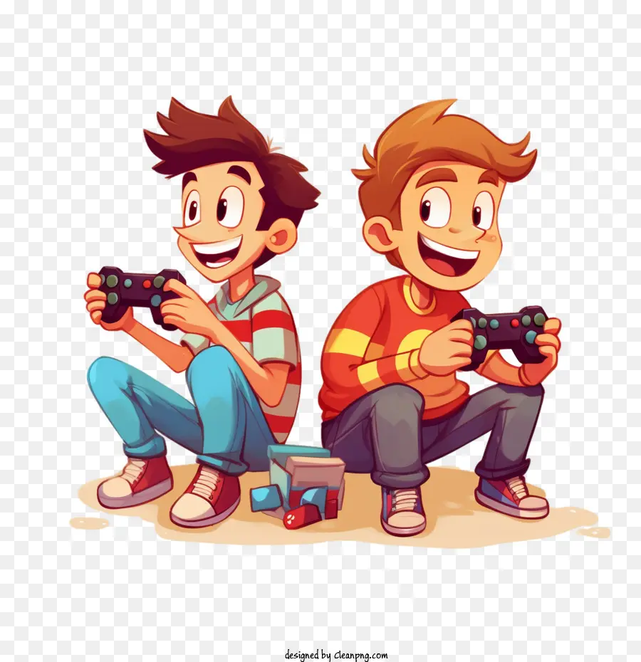 Crianças Brincando，Meninos Jogando Videogame PNG