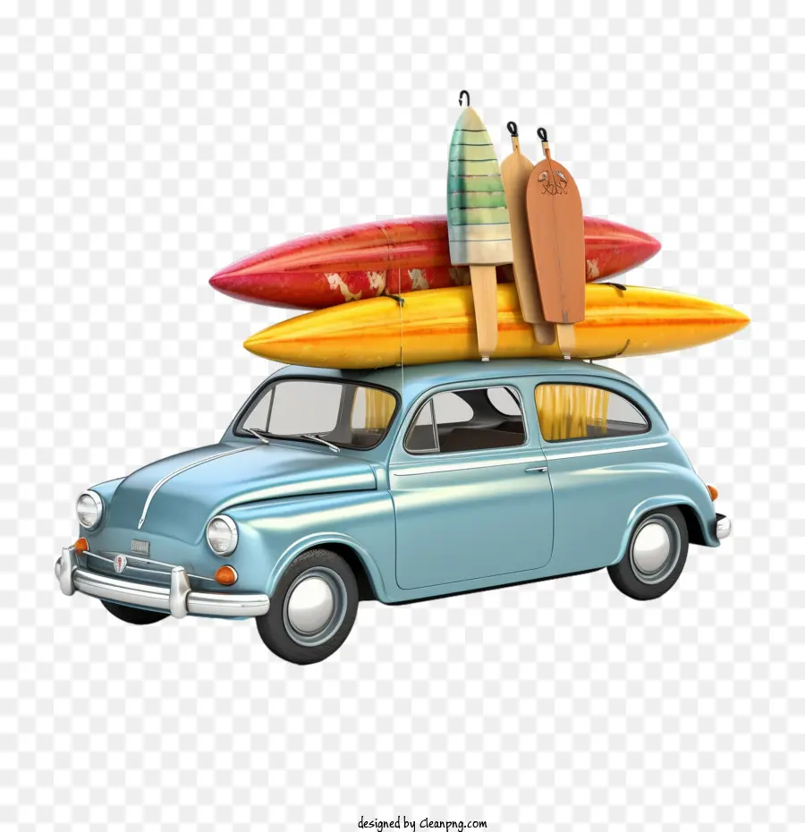 Retro Automóvel，Prancha De Surf PNG