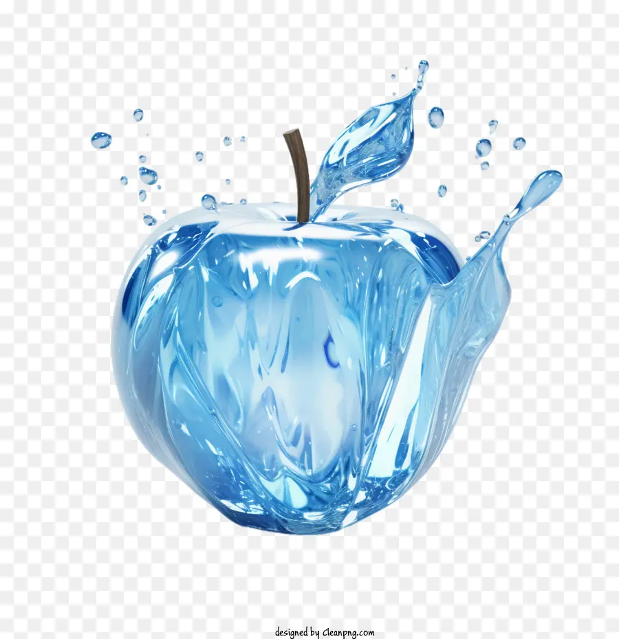 O Esguicho De água，3d Apple PNG