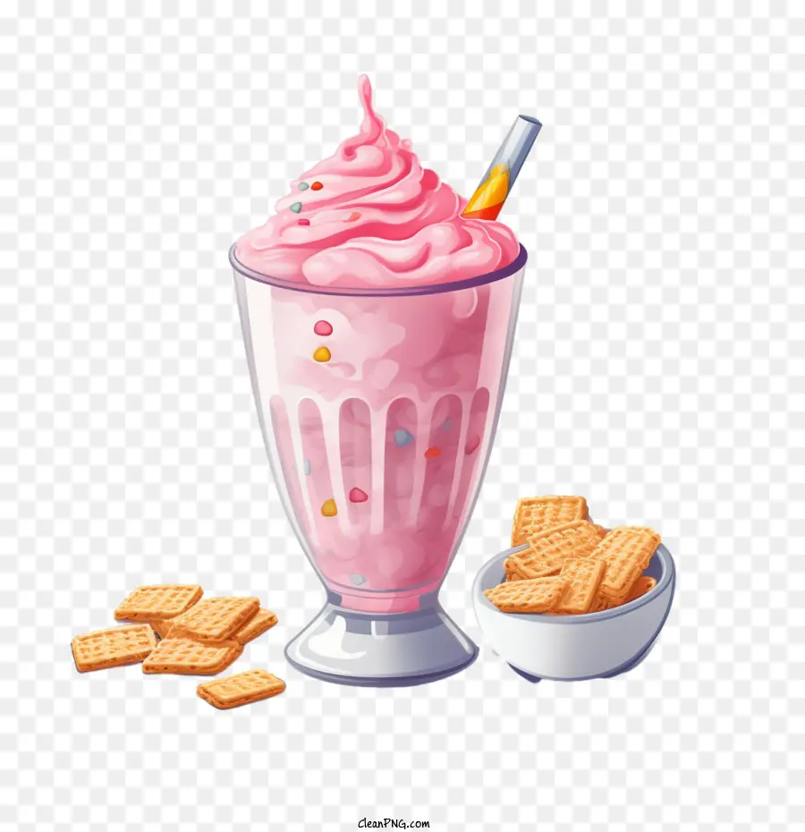 Milkshake，Cor De Rosa PNG